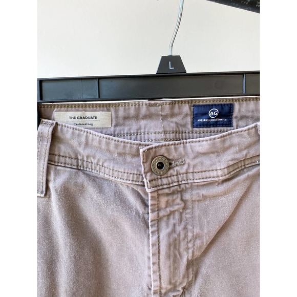 AG ADRIANO GOLDSCHMIED Men's Khaki The Graduate Tailored Leg Jeans sz 38 X 34 - Picture 4 of 11